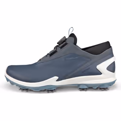 Ecco Mens 2025 BIOM Tour Boa Phorene Waterproof Leather Spiked Golf Shoes - UK 6.5-7, Pavement