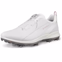 Ecco Womens 2025 BIOM Tour Cleated BOA Phorene Waterproof Golf Shoes - UK 6.5-7, White