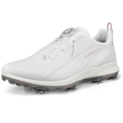 Ecco Womens 2025 BIOM Tour Cleated BOA Phorene Waterproof Golf Shoes - UK 6.5-7, White