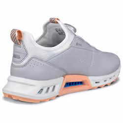 Ecco Womens 2025 BIOM C4 Full Grain Leather Waterproof Boa Spikeless Golf Shoes - UK 6.5-7, Concrete