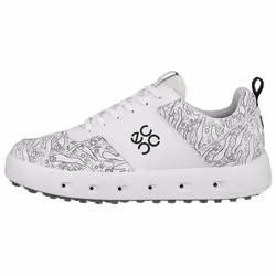 Ecco Mens 2025 Street 720 Hybrid Leather Waterproof Spikeless Golf Shoes - UK 8-8.5, White