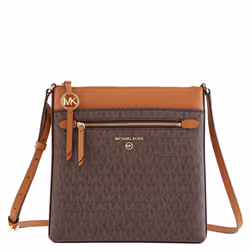 Michael Kors Jet Set Charm Small North/South Flat Crossbody BrowPavancor