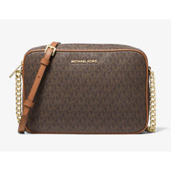 Michael Kors - Jet Set Signature Crossbody Bag - Brown