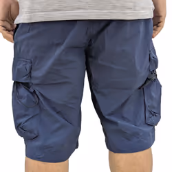 TIMBERLAND Mens Cargo Shorts Elasticated Summer Casual Quick Dry Beach Shorts - Navy, W31