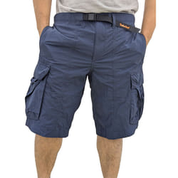 TIMBERLAND Mens Cargo Shorts Elasticated Summer Casual Quick Dry Beach Shorts - Navy, W33