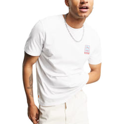 Timberland A2DV3 Back Print Mens T Shirts Pullover - White, M