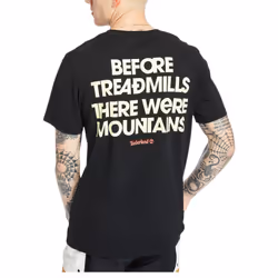 Timberland A2DV3 Back Print Mens T Shirts Pullover - Black, L