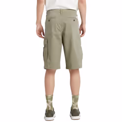 TIMBERLAND Mens Waistband Cargo Shorts - Olive, W30