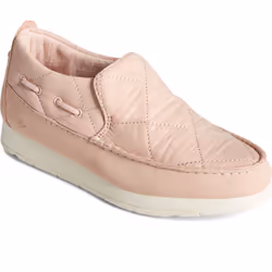 ) Sperry Moc-Sider Suede Women's Blush Moccasins Shoes - Pink, 4 (Adults'