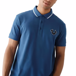 True Religion Mens Polo Shirt Regular Fit - Navy, 2XL