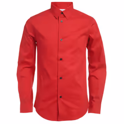 Calvin Klein Boys' Long Sleeve Slim Fit Dress Shirt  Button-down Style
