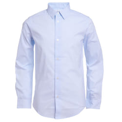 Calvin Klein Boys' Long Sleeve Patterned Dress Shirt  Button-down Styl