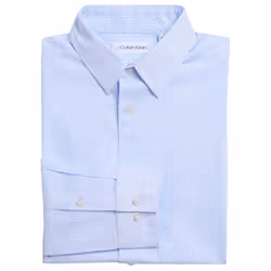 Calvin Klein Boys' Long Sleeve Patterned Dress Shirt  Button-down Styl