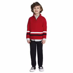 Calvin Klein Boys' 3-piece Sweater Set With Matching Button-down Shirt