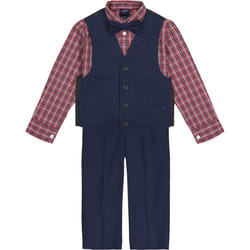 Tommy Hilfiger boys 4-piece Formal Vest Set  Includes Dress Shirt  Dre
