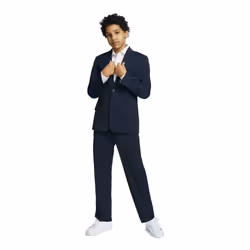 Tommy Hilfiger Boys' 2-Piece Formal Suit Set  Bright Blue  16 Husky