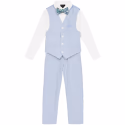 Tommy Hilfiger Boys' 4-Piece Formal Suit Set Includes Shirt Dress Pa