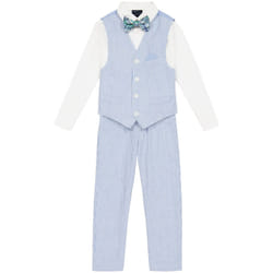 Tommy Hilfiger Boys' 4-Piece Formal Suit Set  Includes Shirt  Dress Pa