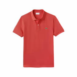 Lacoste Mens Polo Shirts Sports Golf Tee - Hot Coral, M