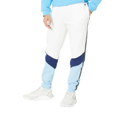 Lacoste mens Jogger With Leg Taping Sweatpants  White/Scille-overview