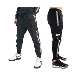 NIKE REPEAT Mens Jogger Sweat Black Bottoms Sports - XL