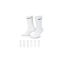 Nike Kids Everyday cotton cushioned crew Socks (6 Pair)  WhiteBlack  S