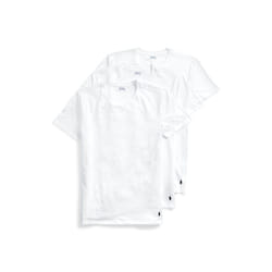 POLO RALPH LAUREN 3-Pack Big Crew Undershirts White 1XB