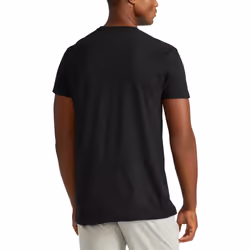 POLO Big Ralph Lauren Men's Classic Fit Cotton Crew Undershirt 3-Pack  Black/Red  2X Tall