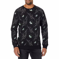Disney Villains x Heidi Klum Maleficent Eyes Pullover Fleece Black L