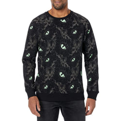 Disney Villains x Heidi Klum Maleficent Eyes Pullover Fleece  Black  L