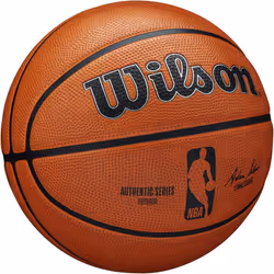 WILSON NBA Authentic Series Basketball - Outdoor  Size 6 - 28.5 Brown