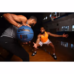 WILSON NBA Forge Series Indoor/Outdoor Basketball - Forge  Brown  Size 5-27.5