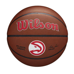 Wilson NBA Atlanta Hawks PureFeel Cover Basketball - Size 7  29.5""""