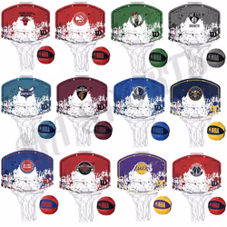 Wilson NBA Teams Mini Basketball Hoop Game Set - Miami Heat