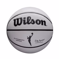 WILSON WNBA Commemorative Series Autograph Basketball - Mini Size White/Orange
