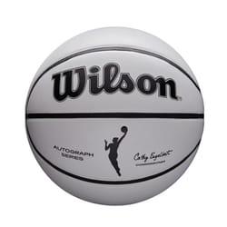 WILSON WNBA Commemorative Series Autograph Basketball - Mini Size  White/Orange