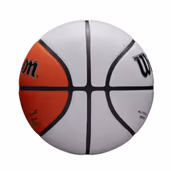 WILSON WNBA Commemorative Series Autograph Basketball - Mini Size  White/Orange