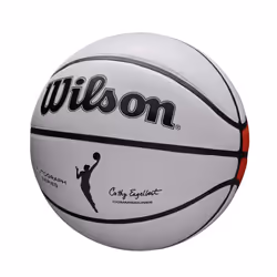 WILSON WNBA Commemorative Series Autograph Basketball - Size 6 - 28.5""""  White/Orange
