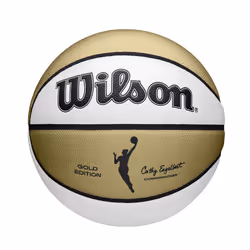 WILSON WNBA Commemorative Series Gold Edition Basketball - Size 6 - 28.5""""  Gold/White