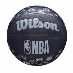 Wilson WTB1300XBNBA, 24.5 cm, Black, Grey, Faux leather, Indoor & outdoor, Pattern, 1 pc(s)