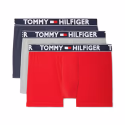 Tommy Hilfiger Mens Underwear 3 Pack Comfort 20 Trunk Mahogany Small