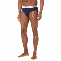 Tommy Hilfiger Men's Cotton Classics 4-Pack Brief Soft Blue