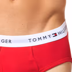 Tommy Hilfiger Men's Cotton Classics 4-Pack Brief  Primary Red/Royalty
