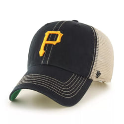 '47 MLB Trawler Mesh Clean Up Adjustable Hat  Adult One Size Fits All (Pittsburgh Pirates Black)