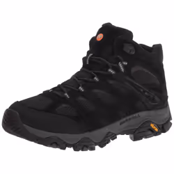 Merrell Mens Moab 3 Mid Hiking Boot Black Night 10 Wide