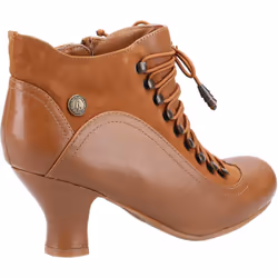 ) Hush Puppies Vivianna Leather Women's Tan Boots - Brown, 3 (Adults'
