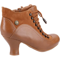 ) Hush Puppies Vivianna Leather Women's Tan Boots - Brown, 3 (Adults'