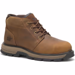 ) Caterpillar Exposition 4.5" Leather Pyramid Safety Boots - Brown, 7 (Adults'