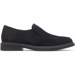) Hush Puppies Earl Slip On Suede Men's Black Loafers - Black, 11 (Adults'