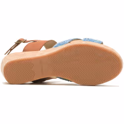 ) Hush Puppies Willow X Band Suede Women's Denim Sandals - Blue, 6 (Adults'